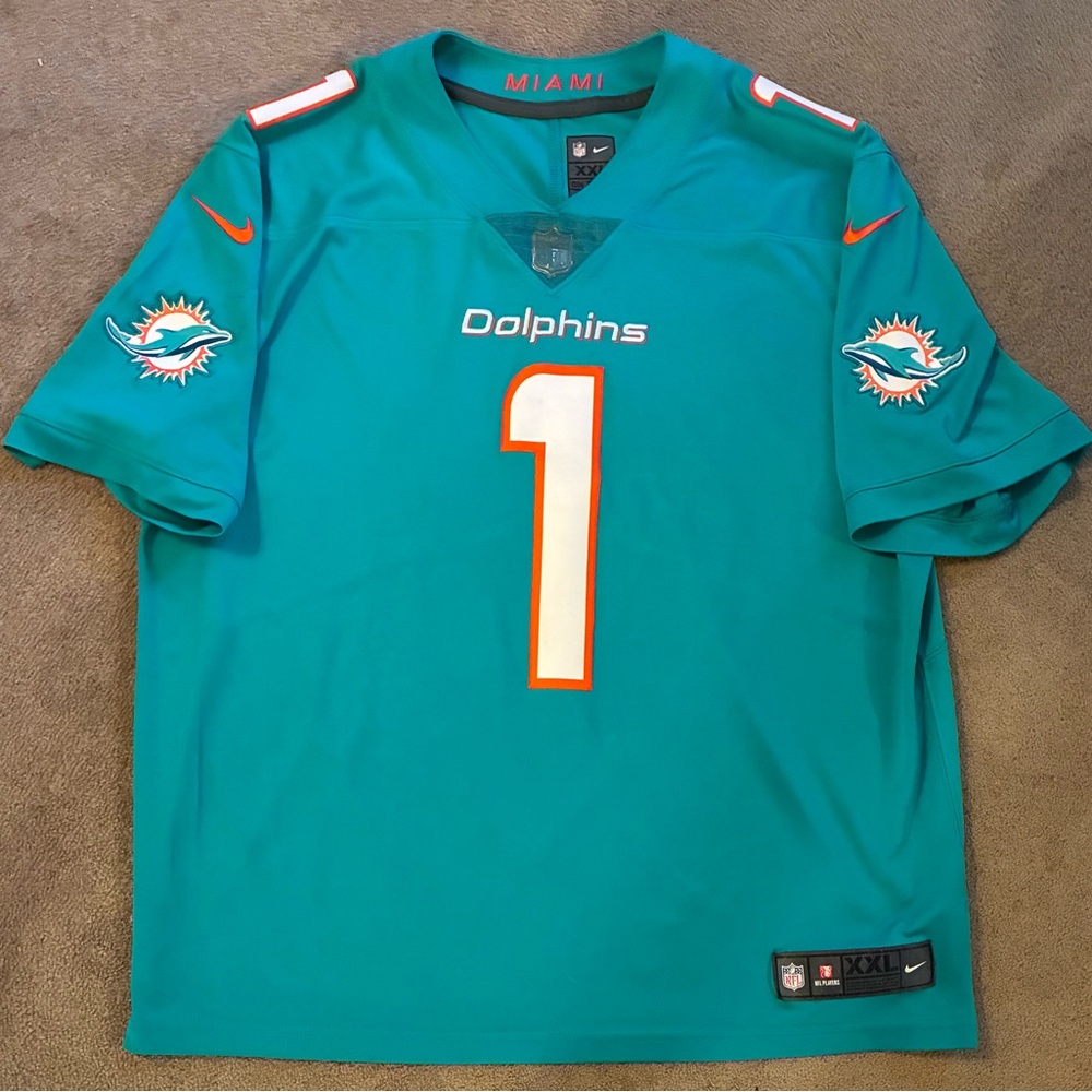 Nike #1 Tua Tagovailoa MIAMI DOLPHINS Jersey Womens sz 2XL